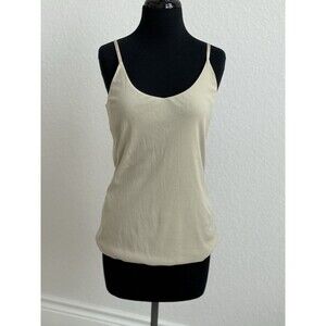 Lafayette 148 NY Women's XL Khaki Jersey Camisole Adjustable‎ Straps Layering
